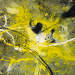 Yellow eruptions I (100x130 cm, vegyes technika, fatabla, 2014)