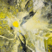 Yellow eruptions II (130x100 cm, vegyes technika, fatabla, 2014)