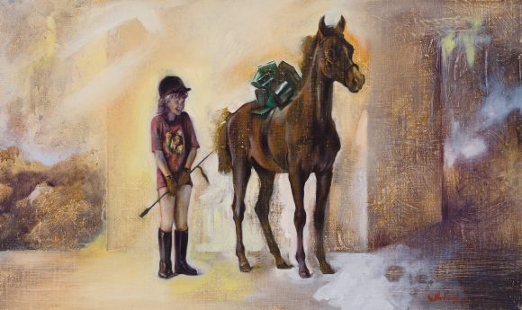 Ajandek (36x60 cm, olaj, vaszon 2009)