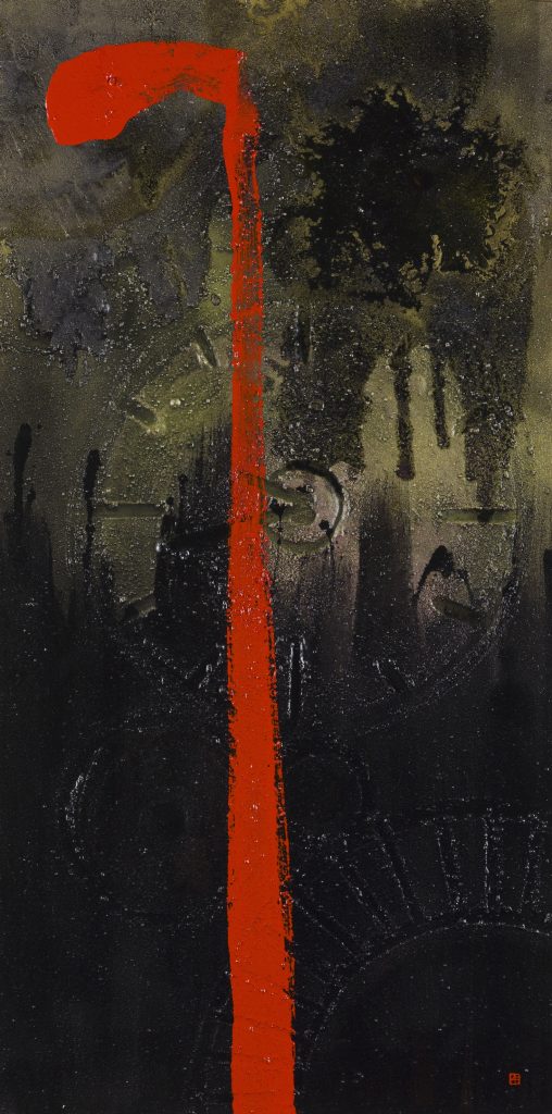 Hidden time (100x50 cm, vegyes technika, 2013)