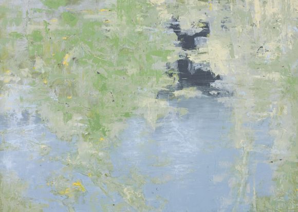 Flux LXIII (50x69,5 cm, olaj, karton, fatabla, 2014)