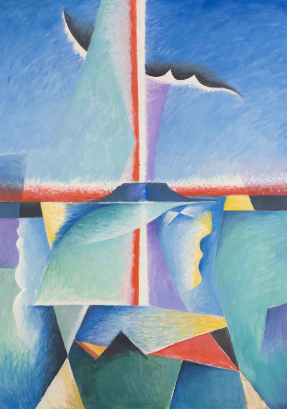 Eg, hegy, viz (175x126 cm, olaj, vaszon, 2010)